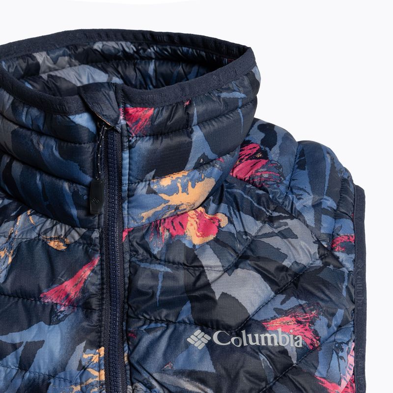 Columbia Powder Pass donna senza maniche con stampa floreale notturna 10