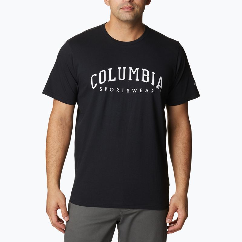 Columbia Rockaway River Graphic camicia da trekking uomo nero/csc varsity arch graphic