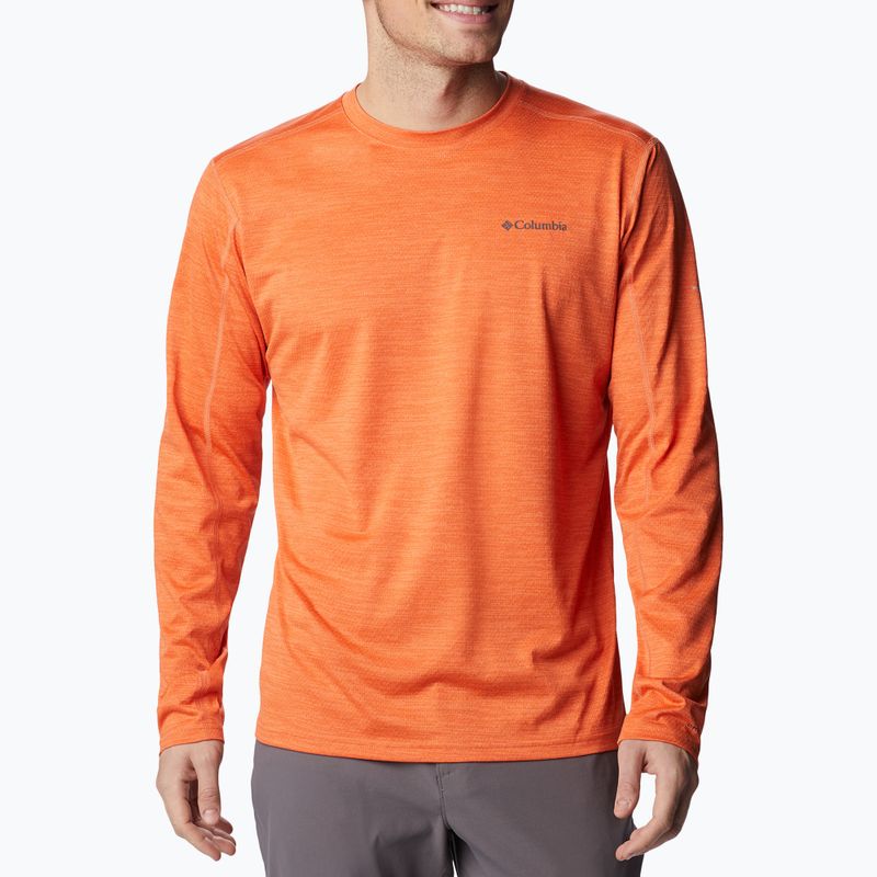 Uomo Columbia Alpine Chill Zero desert orange heather trekking longsleeve