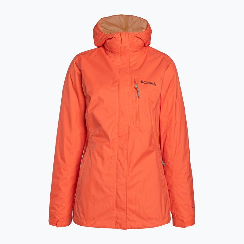 Giacca da pioggia Columbia Pouring Adventure II donna arancio tramonto