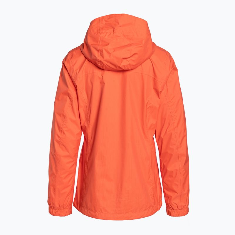 Giacca da pioggia Columbia Pouring Adventure II donna arancio tramonto 2