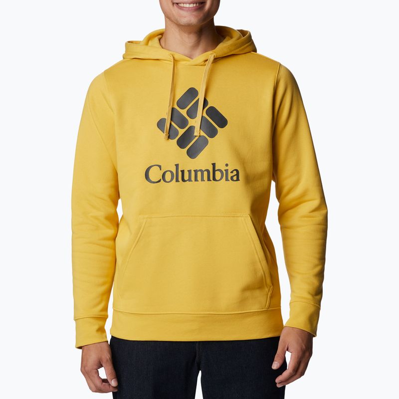 Felpa con cappuccio Columbia Trek da uomo pepita d'oro/scarpa con grafica a scacchiera