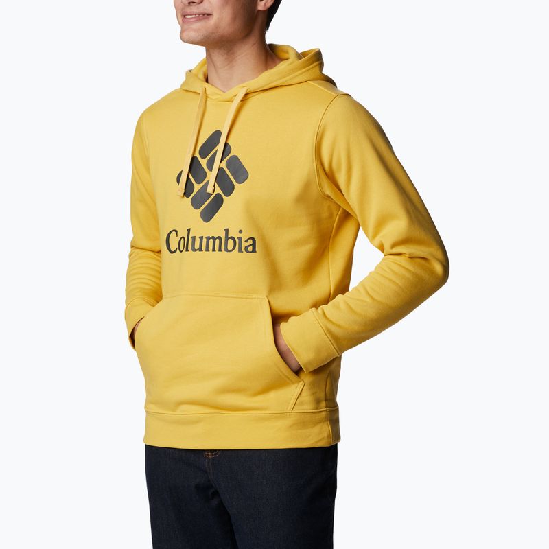 Felpa con cappuccio Columbia Trek da uomo pepita d'oro/scarpa con grafica a scacchiera 3