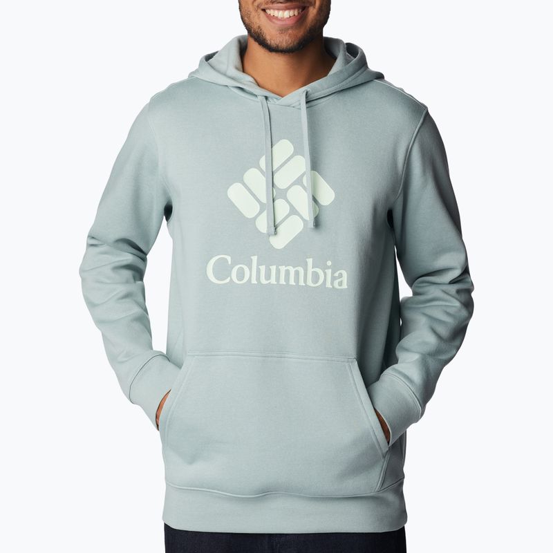 Columbia Trek Hoodie felpa trekking uomo niagara/csc grafica impilata