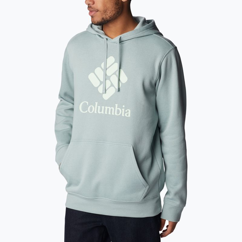 Columbia Trek Hoodie felpa trekking uomo niagara/csc grafica impilata 3