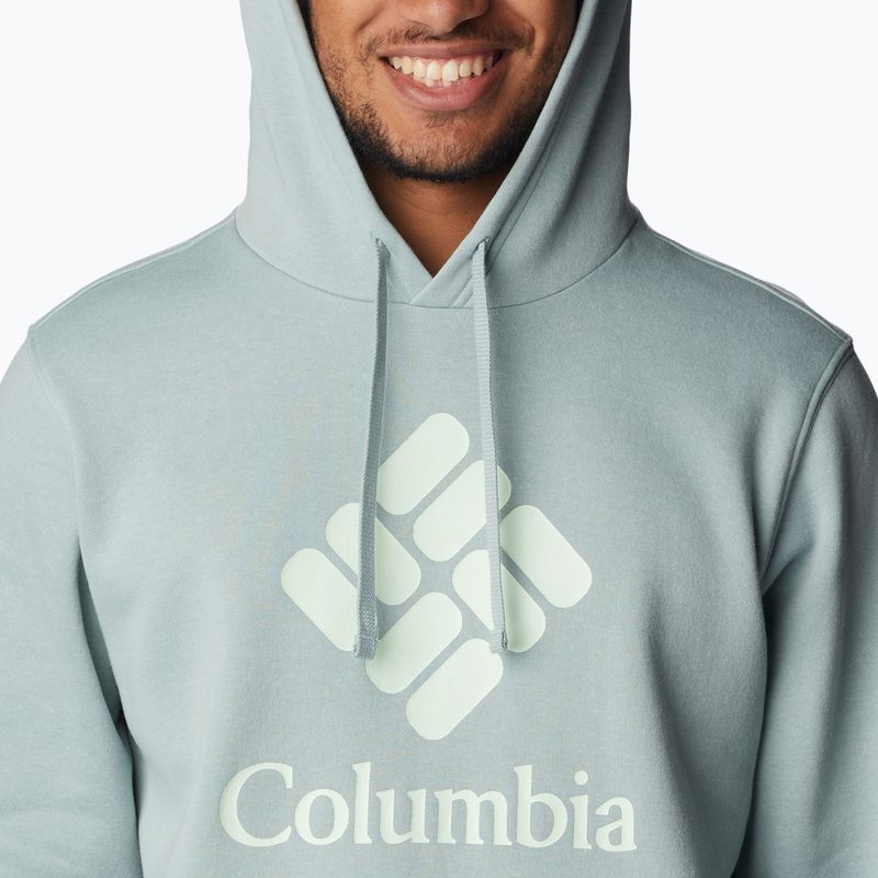 Columbia Trek Hoodie felpa trekking uomo niagara/csc grafica impilata 5