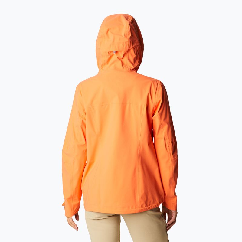 Giacca da pioggia Columbia Omni-Tech Ampli-Dry donna arancio tramonto 2