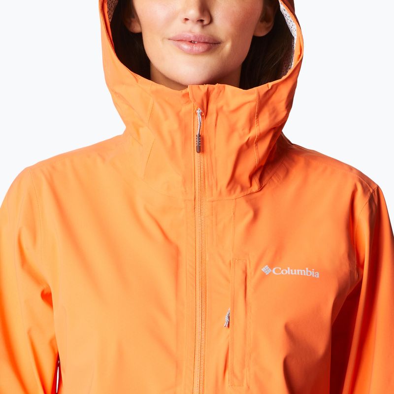 Giacca da pioggia Columbia Omni-Tech Ampli-Dry donna arancio tramonto 6