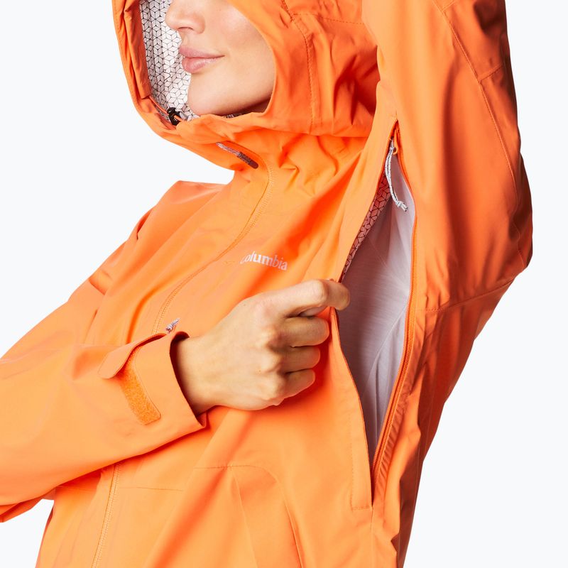 Giacca da pioggia Columbia Omni-Tech Ampli-Dry donna arancio tramonto 7