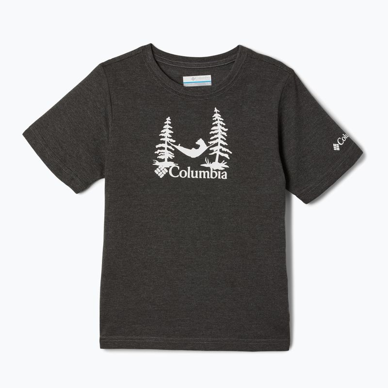 Columbia Valley Creek Maglietta da trekking per bambini con grafica squalo hthr/snoozin