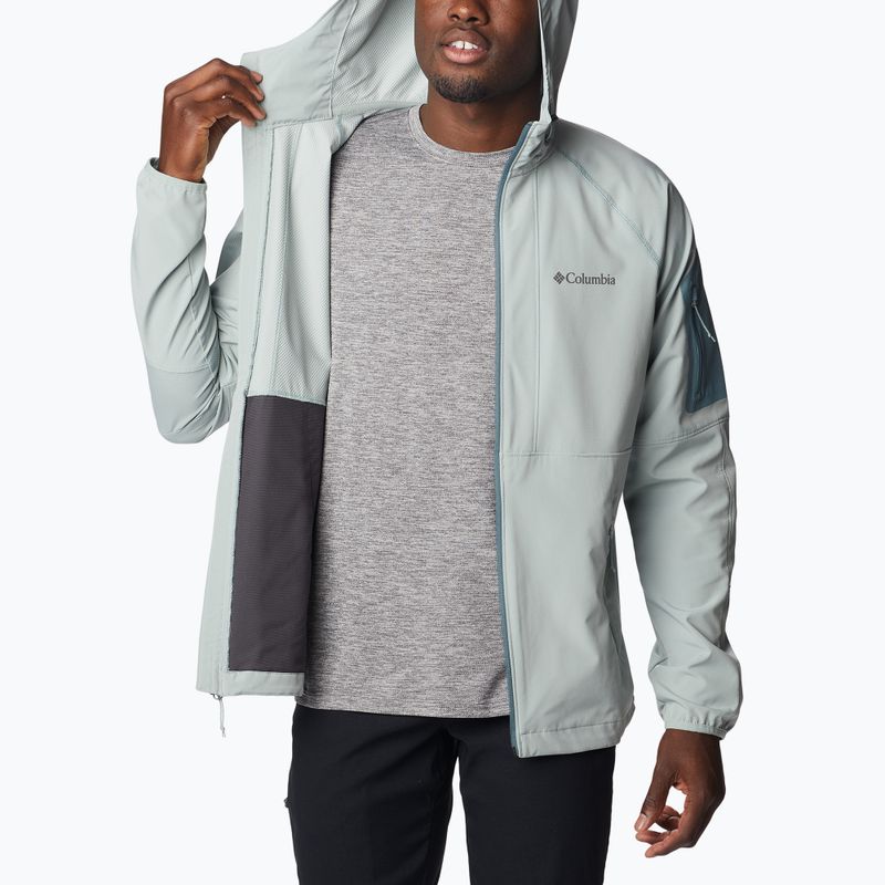 Giacca Softshell con cappuccio Columbia Tall Heights Uomo niagara 4