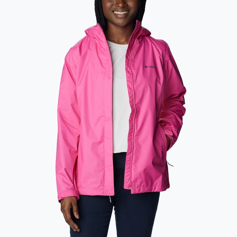 Giacca da pioggia Columbia Arcadia II wild geranium donna