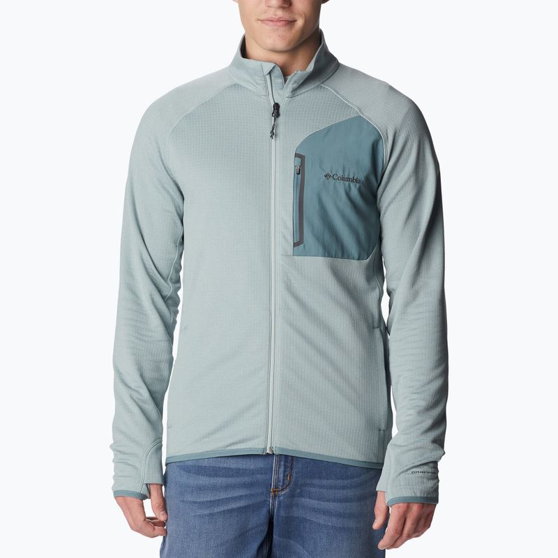 Felpa trekking uomo Columbia Triple Canyon Full Zip niagara