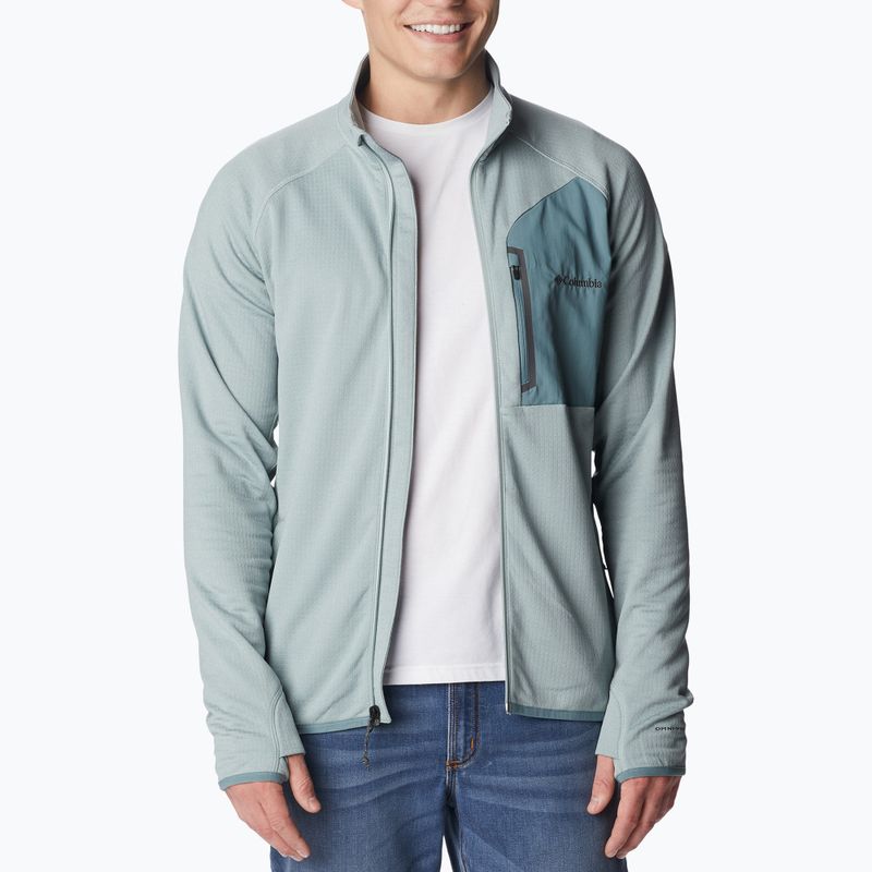 Felpa trekking uomo Columbia Triple Canyon Full Zip niagara 3