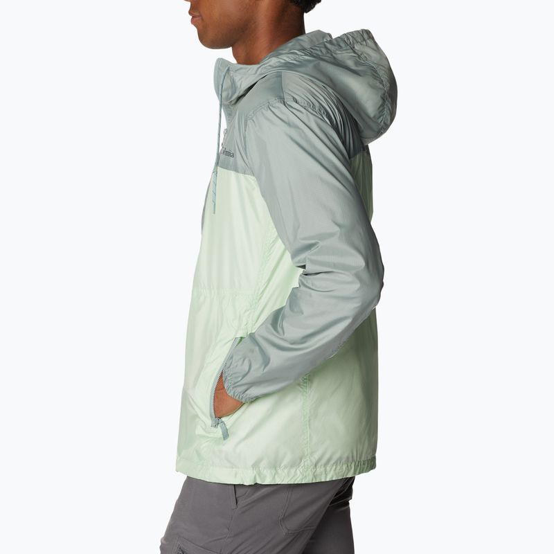 Columbia Trail Traveler giacca a vento da uomo verde ghiaccio/niagara 7