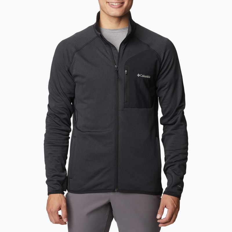 Felpa da trekking Columbia Triple Canyon Full Zip uomo nero