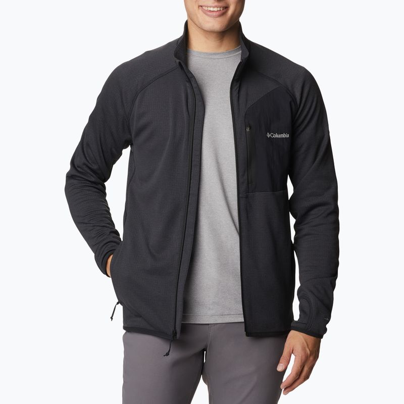 Felpa da trekking Columbia Triple Canyon Full Zip uomo nero 3