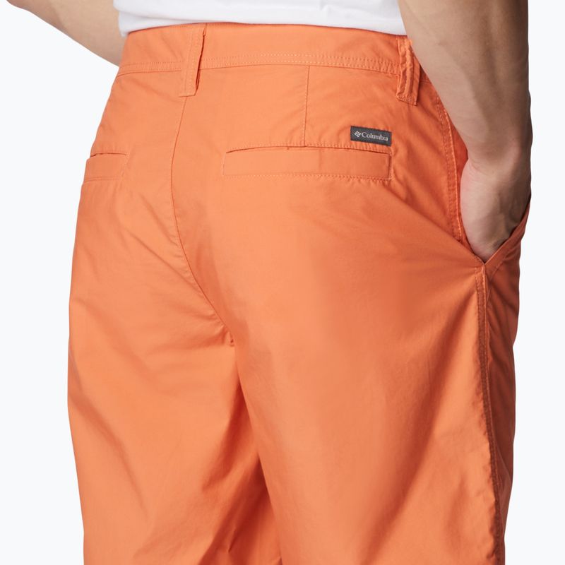 Pantaloncini da trekking Columbia Washed Out arancione deserto da uomo 5