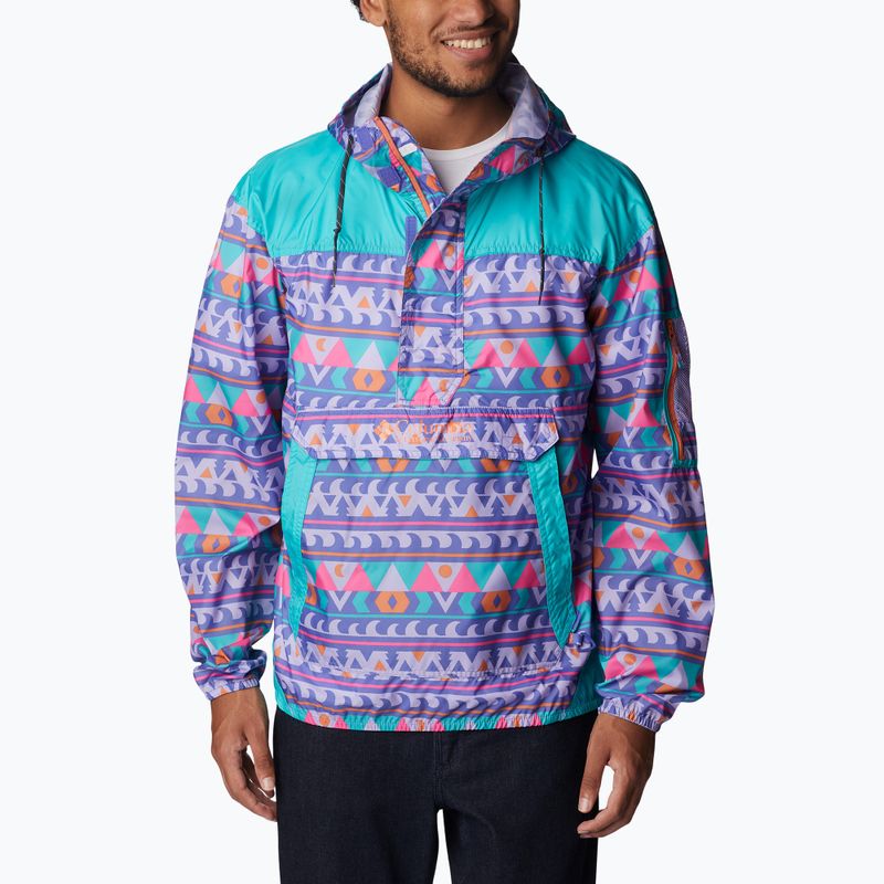 Giacca a vento Columbia Challenger purple lotus camp blanket/aqua da uomo