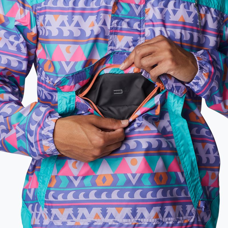 Giacca a vento Columbia Challenger purple lotus camp blanket/aqua da uomo 6