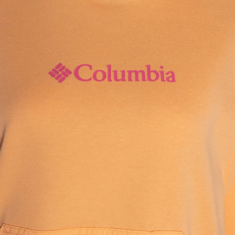 Felpa trekking donna Columbia Logo III French Terry pesca geranio selvatico 7