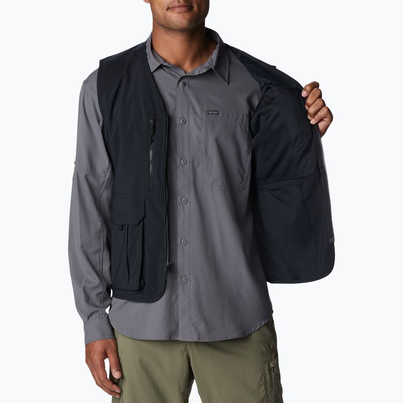 Giacca senza maniche Columbia Silver Ridge Utility nera da uomo per il trekking 3
