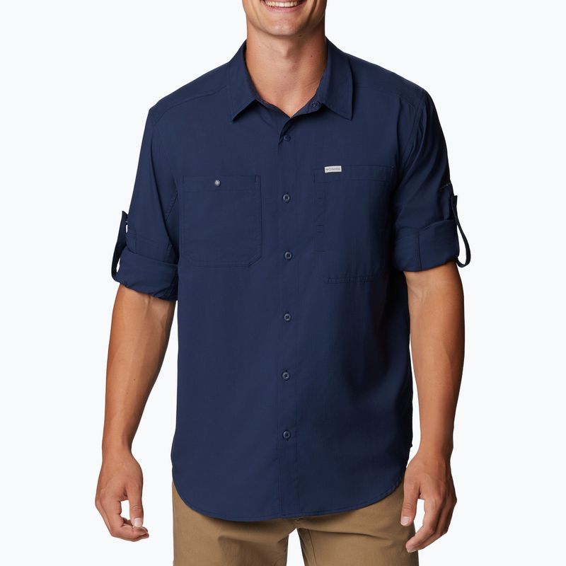 Columbia Silver Ridge Utility Lite, camicia da uomo, colore blu scuro. 3