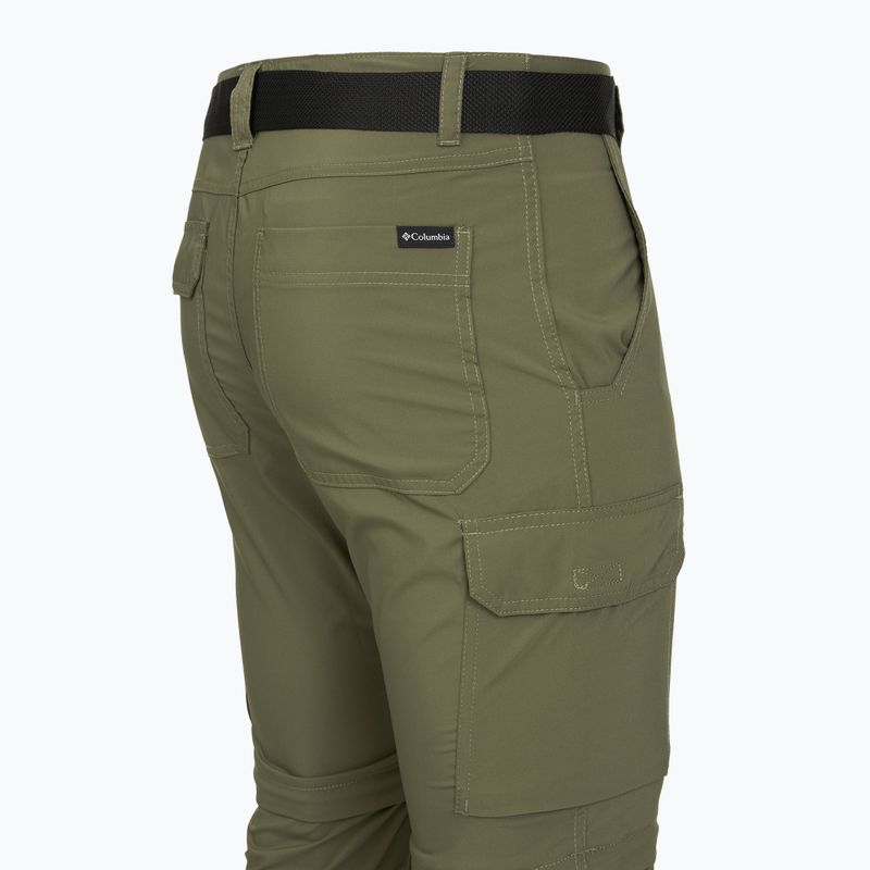 Pantaloni da trekking Columbia Silver Ridge Utility Convertible verde pietra da uomo 11