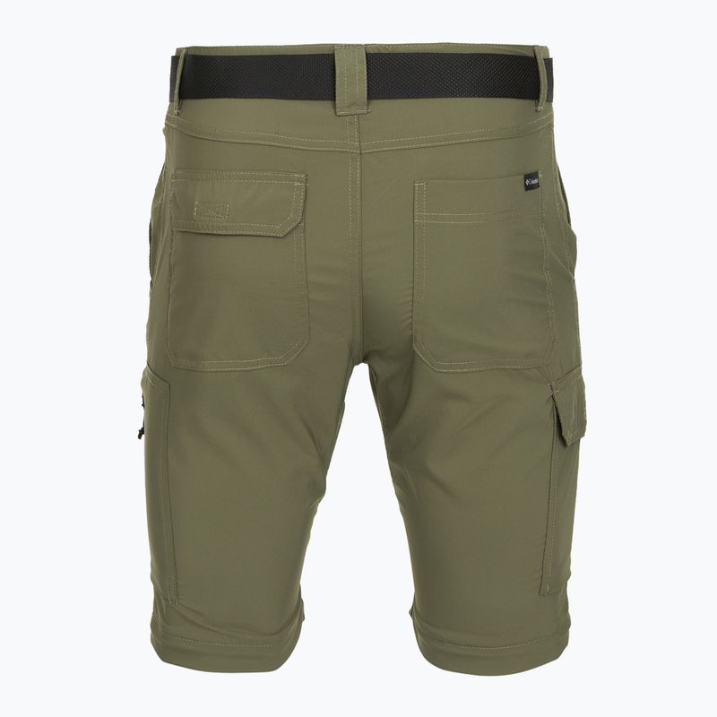 Pantaloni da trekking Columbia Silver Ridge Utility Convertible verde pietra da uomo 13
