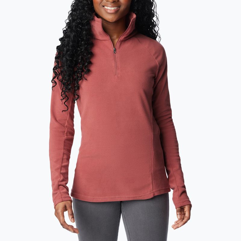 Felpa da trekking Columbia Glacial IV 1/2 Zip barbabietola da donna