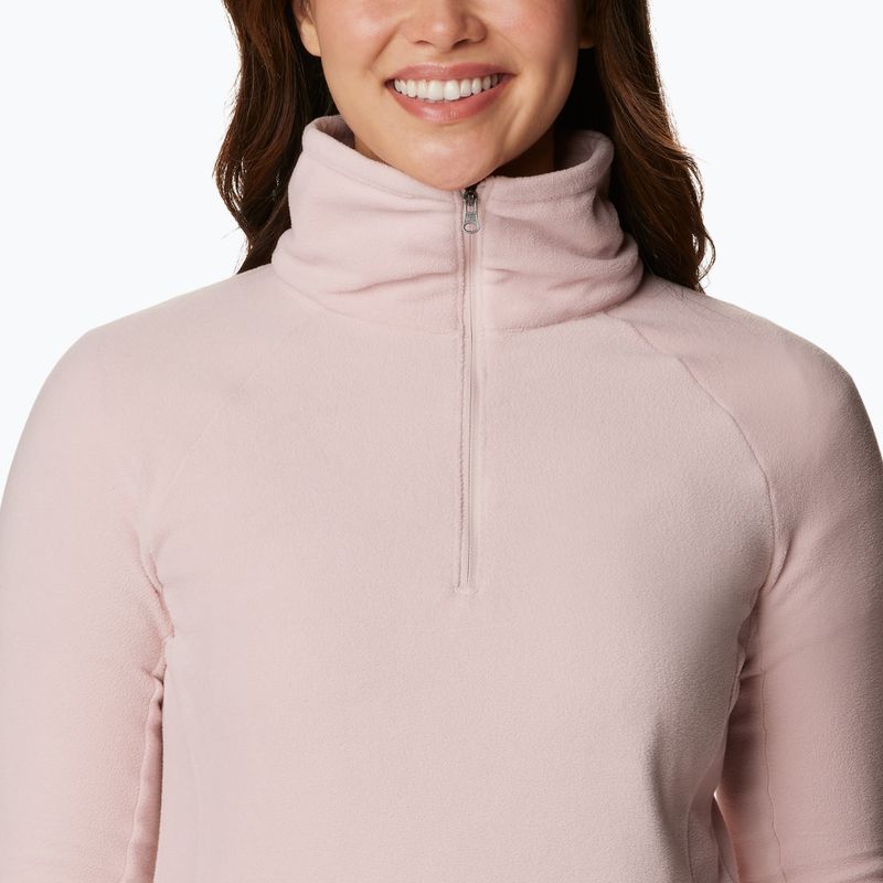 Felpa trekking da donna Columbia Glacial IV 1/2 Zip rosa polveroso 5