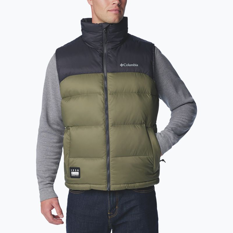 Columbia Bulo Point II Down verde pietra/squalo giacca senza maniche da uomo 5
