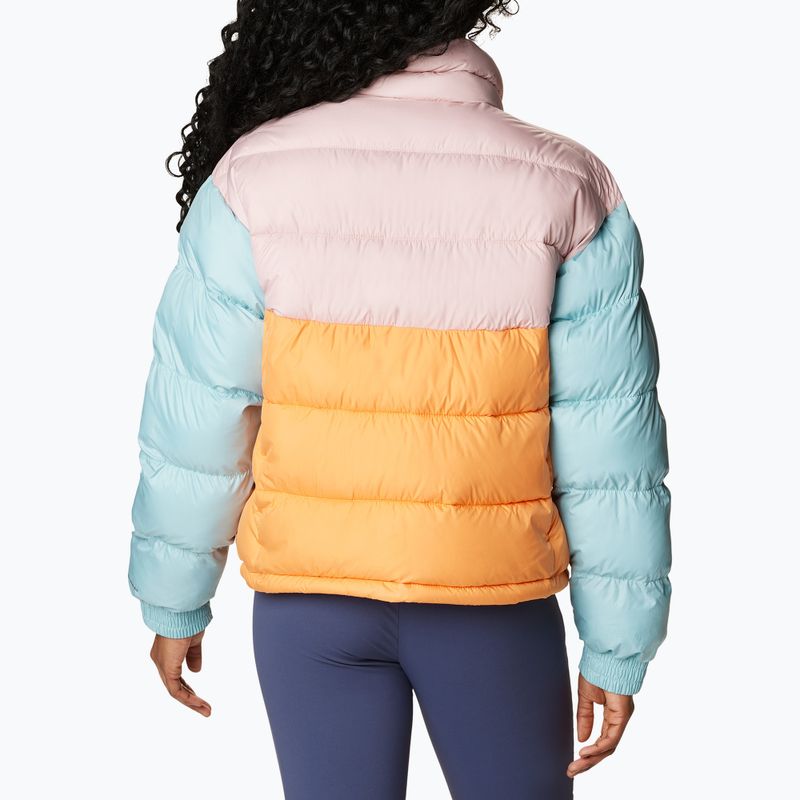 Piumino Columbia Pike Lake II Cropped sunset peach/dusty pink/aqua haze da donna 3