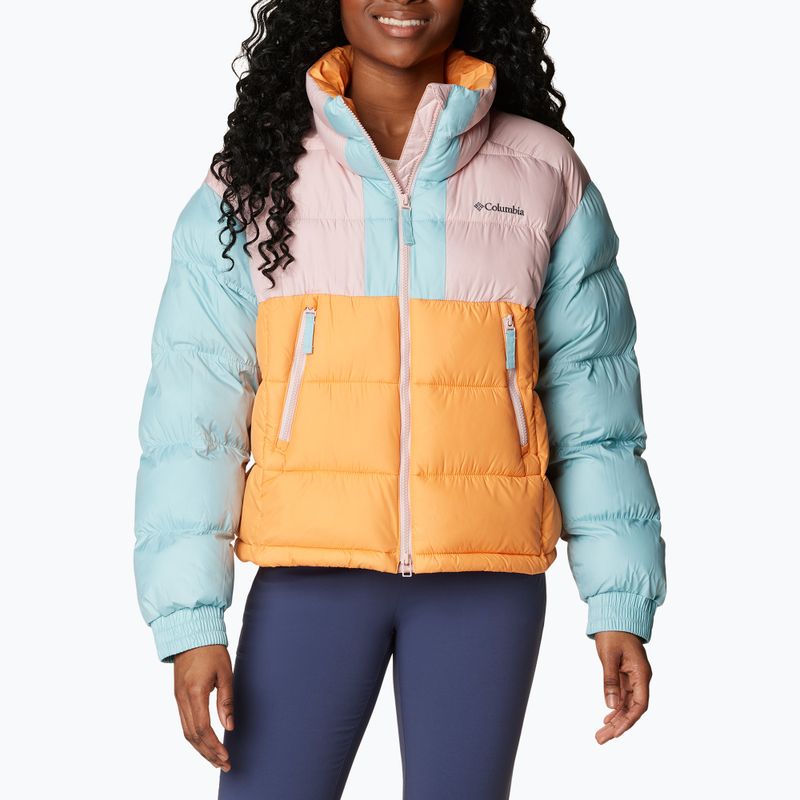 Piumino Columbia Pike Lake II Cropped sunset peach/dusty pink/aqua haze da donna 4