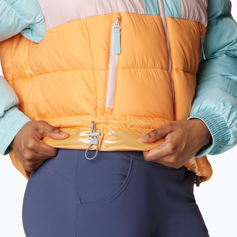 Piumino Columbia Pike Lake II Cropped sunset peach/dusty pink/aqua haze da donna 7