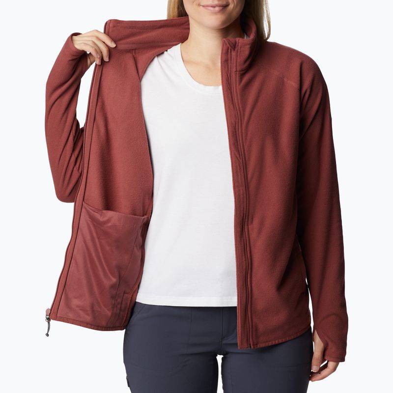 Felpa da trekking Columbia Back Beauty da donna, color barbabietola 5