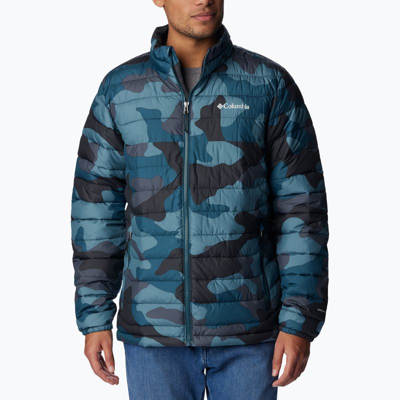 Piumino Columbia Powder Lite metal mod stampa mimetica da uomo 4