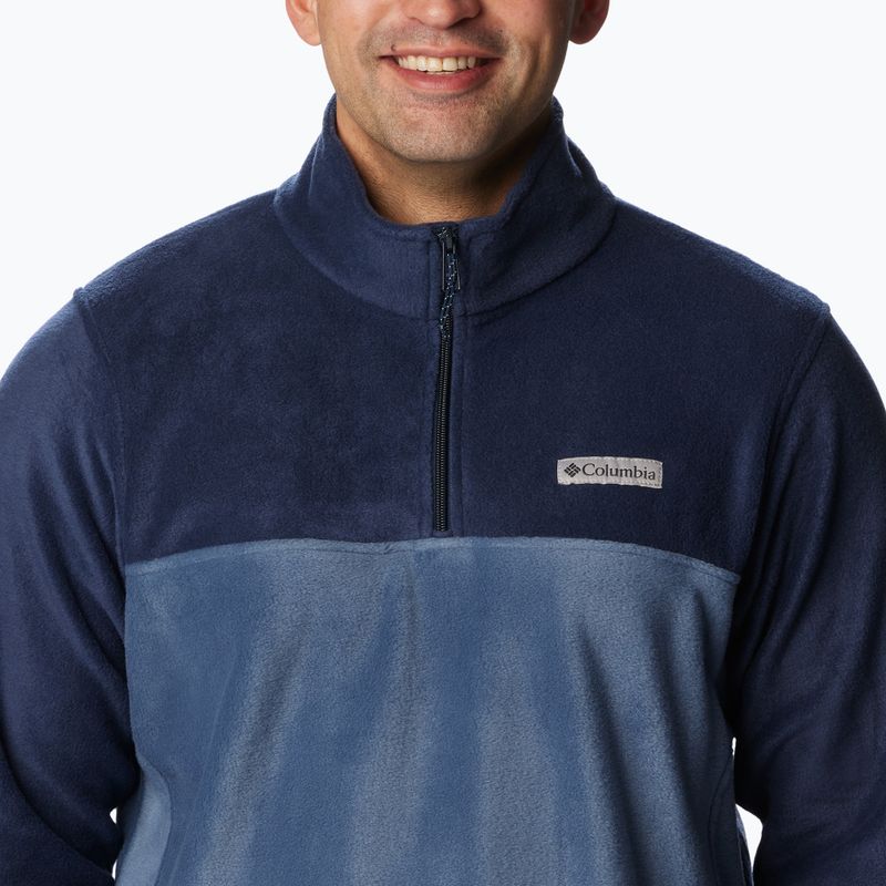 Felpa Columbia Steens Mountain Half Zip Uomo ollegiate navy / dark mountain 4