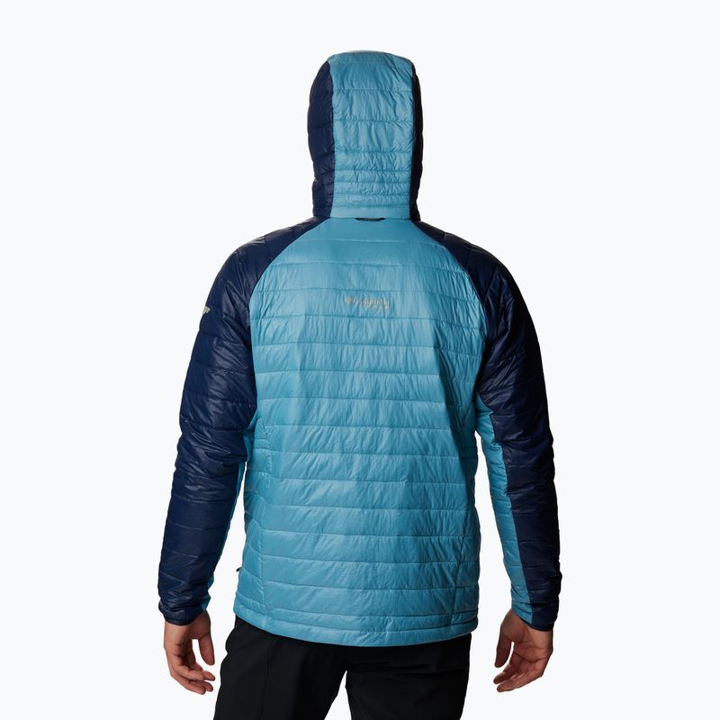 Piumino Columbia Platinum Peak da uomo con cappuccio shasta/collegiate navy 2