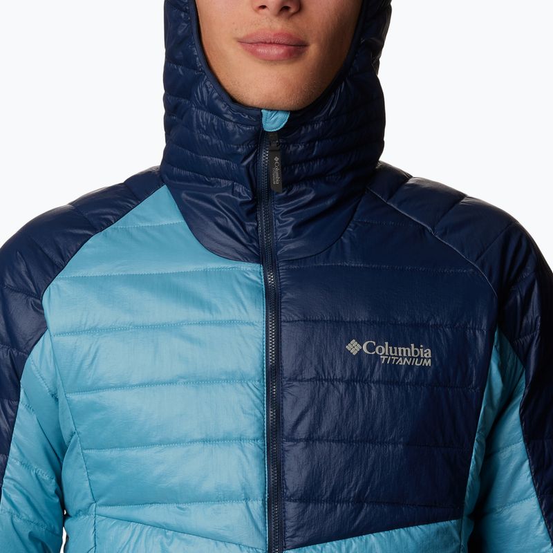 Piumino Columbia Platinum Peak da uomo con cappuccio shasta/collegiate navy 6