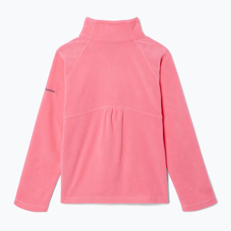 Felpa da trekking per bambini Columbia Glacial Fleece camellia rose 2