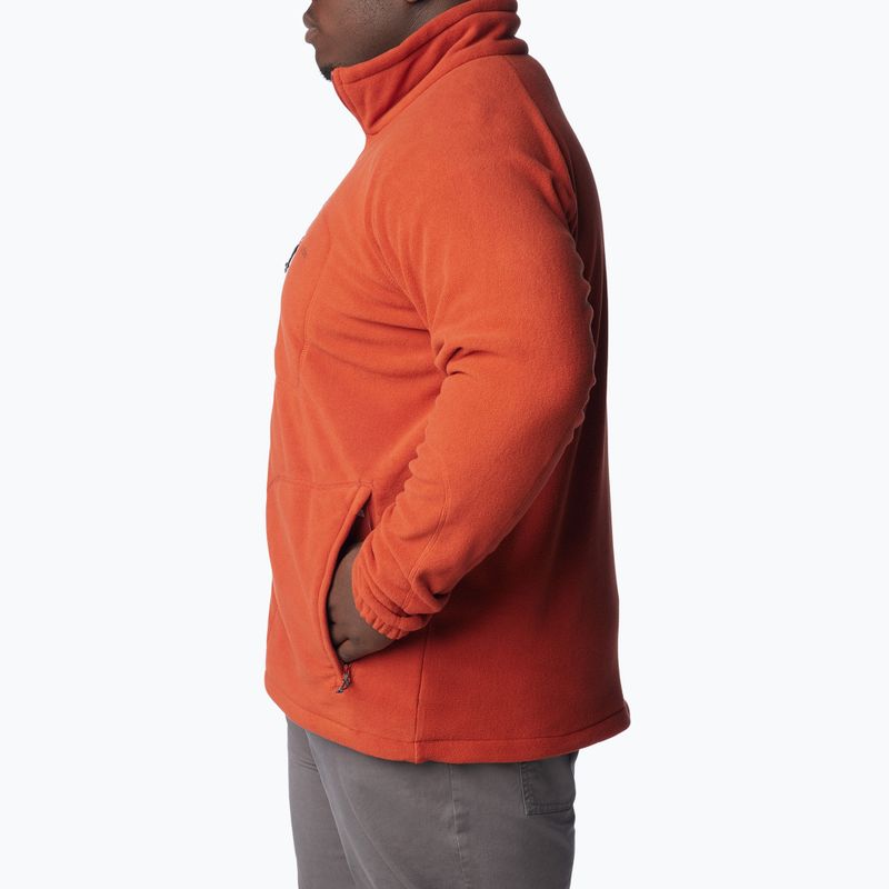 Felpa Columbia Fast Trek II wrap da uomo in pile rosso 3