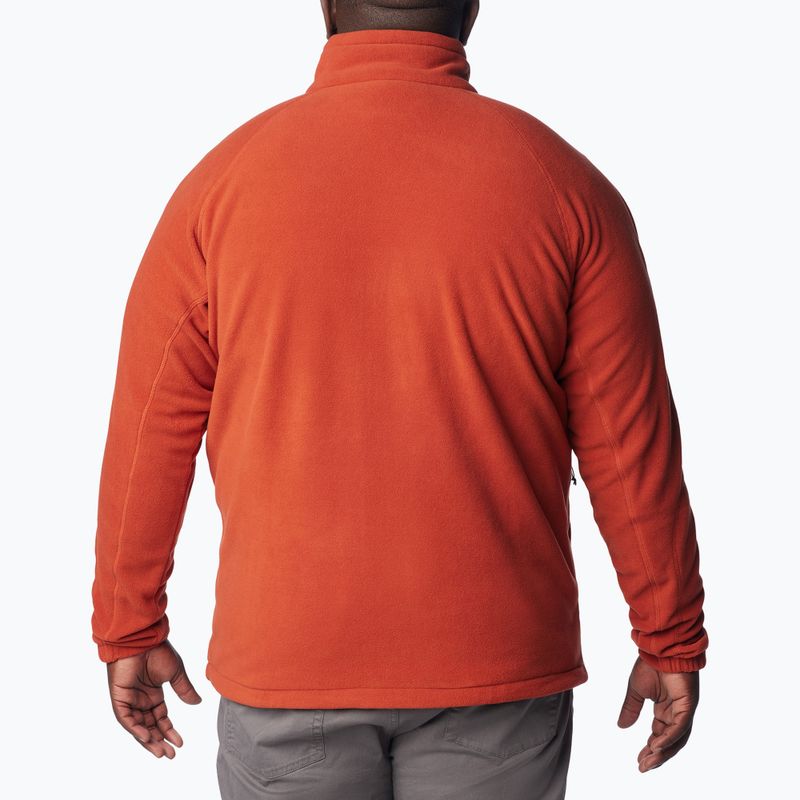 Felpa Columbia Fast Trek II wrap da uomo in pile rosso 4