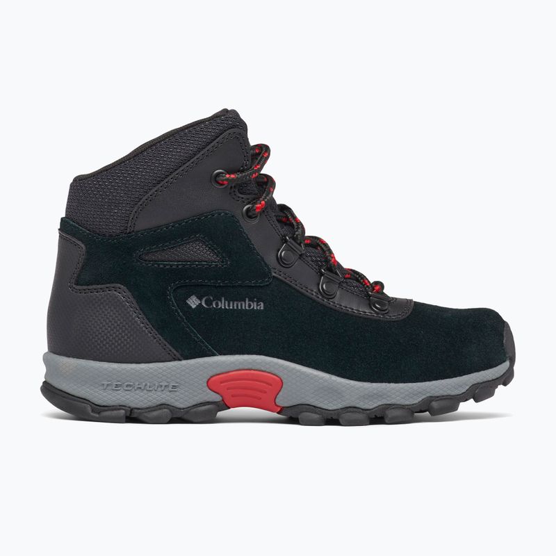 Columbia Newton Ridge Amped nero/rosso montagna, scarponcini da trekking per bambini 11