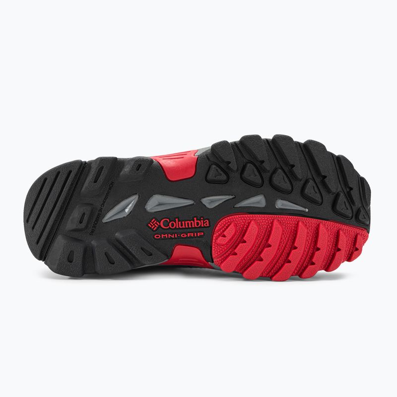 Columbia Newton Ridge Amped nero/rosso montagna, scarponcini da trekking per bambini 5