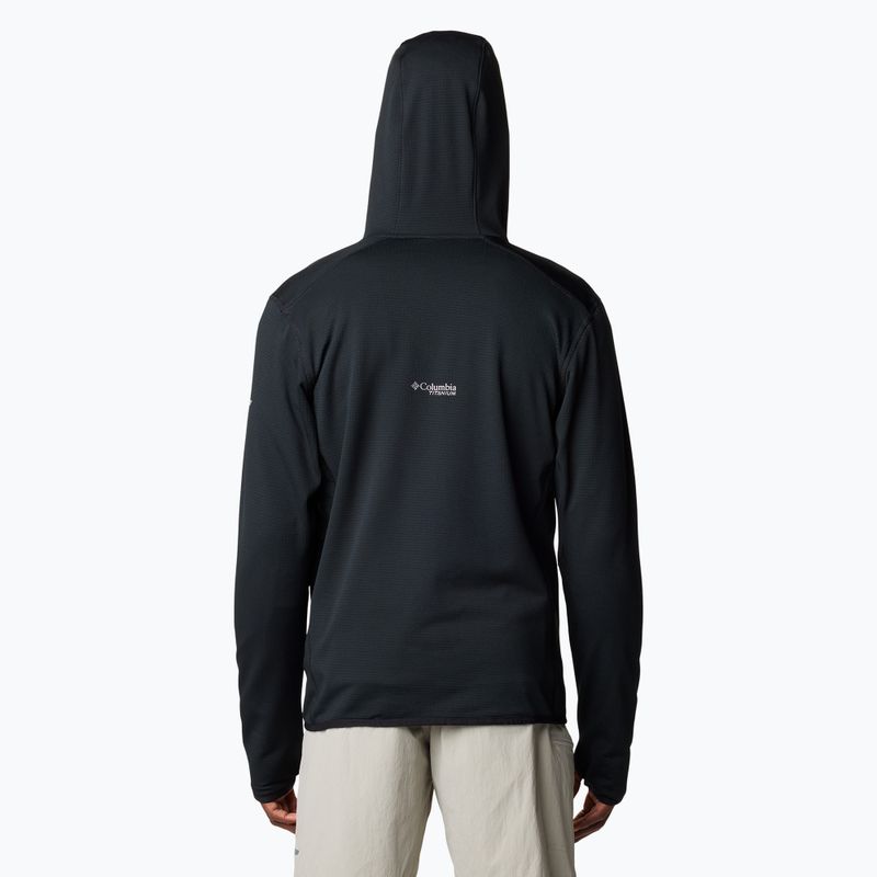 Felpa Columbia Triple Canyon Grid da uomo in pile nero/nero 3