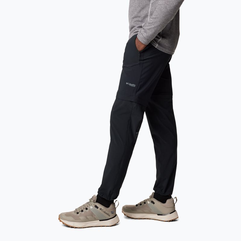 Pantaloni da trekking Columbia Triple Canyon Convertible da uomo, nero 4