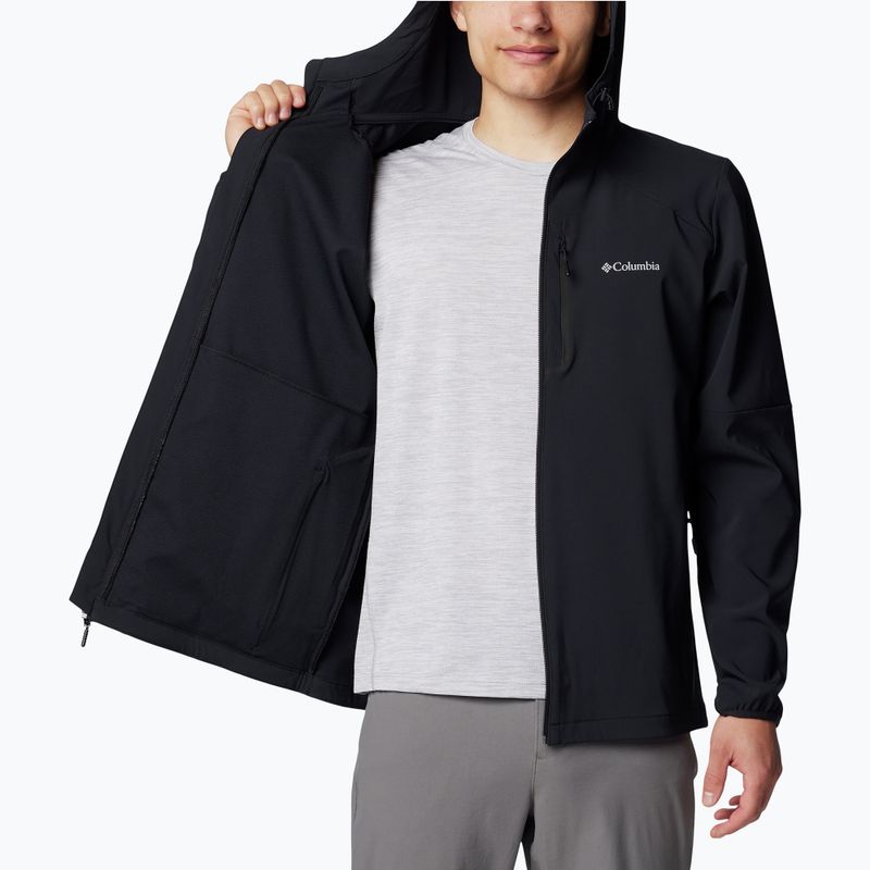 Felpa da trekking uomo Columbia Tech Softshell Hoodie black 5
