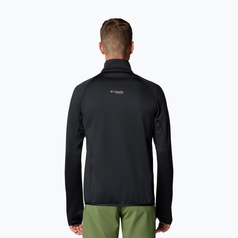 Felpa da trekking da uomo Columbia Triple Canyon Grid Fleece Full Zip II black 3