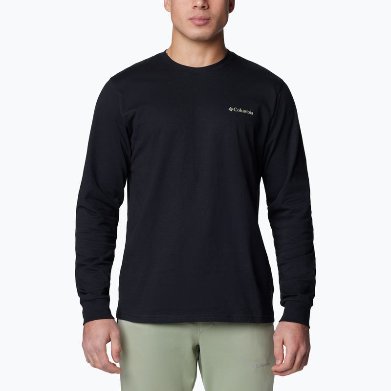 Felpa Columbia Explorers Canyon black / torn sunscape da uomo